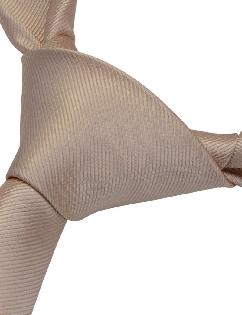 GUSLESON Brand Men's Solid Silk Champagne Ties Adult Neckties and Pocket Square Cufflinks Sets (0789-10) - Image 3